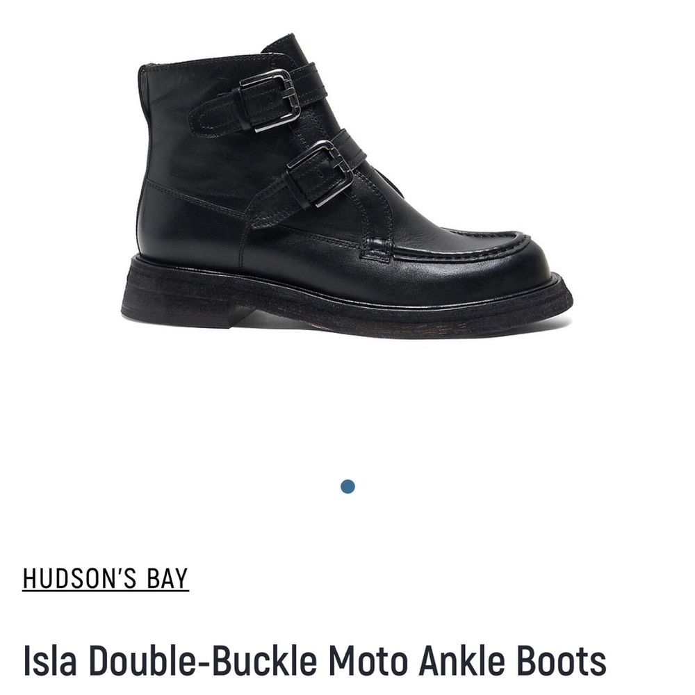 EC Free People Isla Double-Buckle Moto Ankle Boot - Size 7
